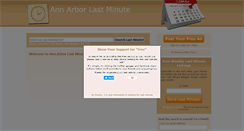 Desktop Screenshot of annarborlastminute.com